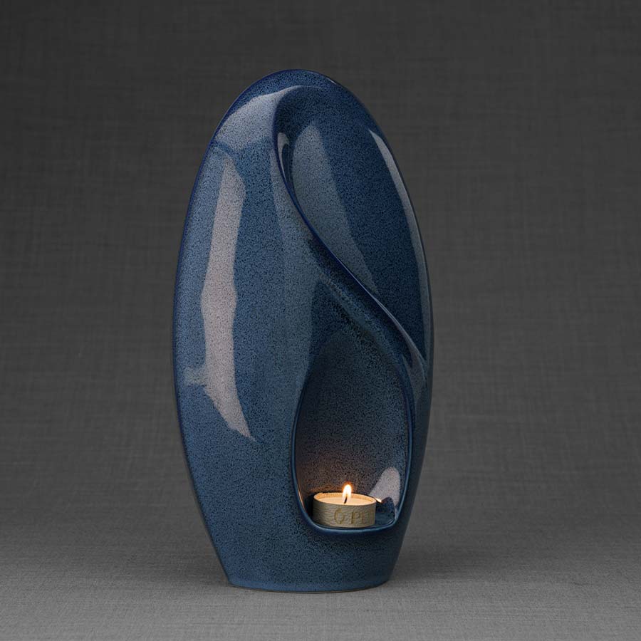 Infinity Adult Urns For Ashes Right View Blue