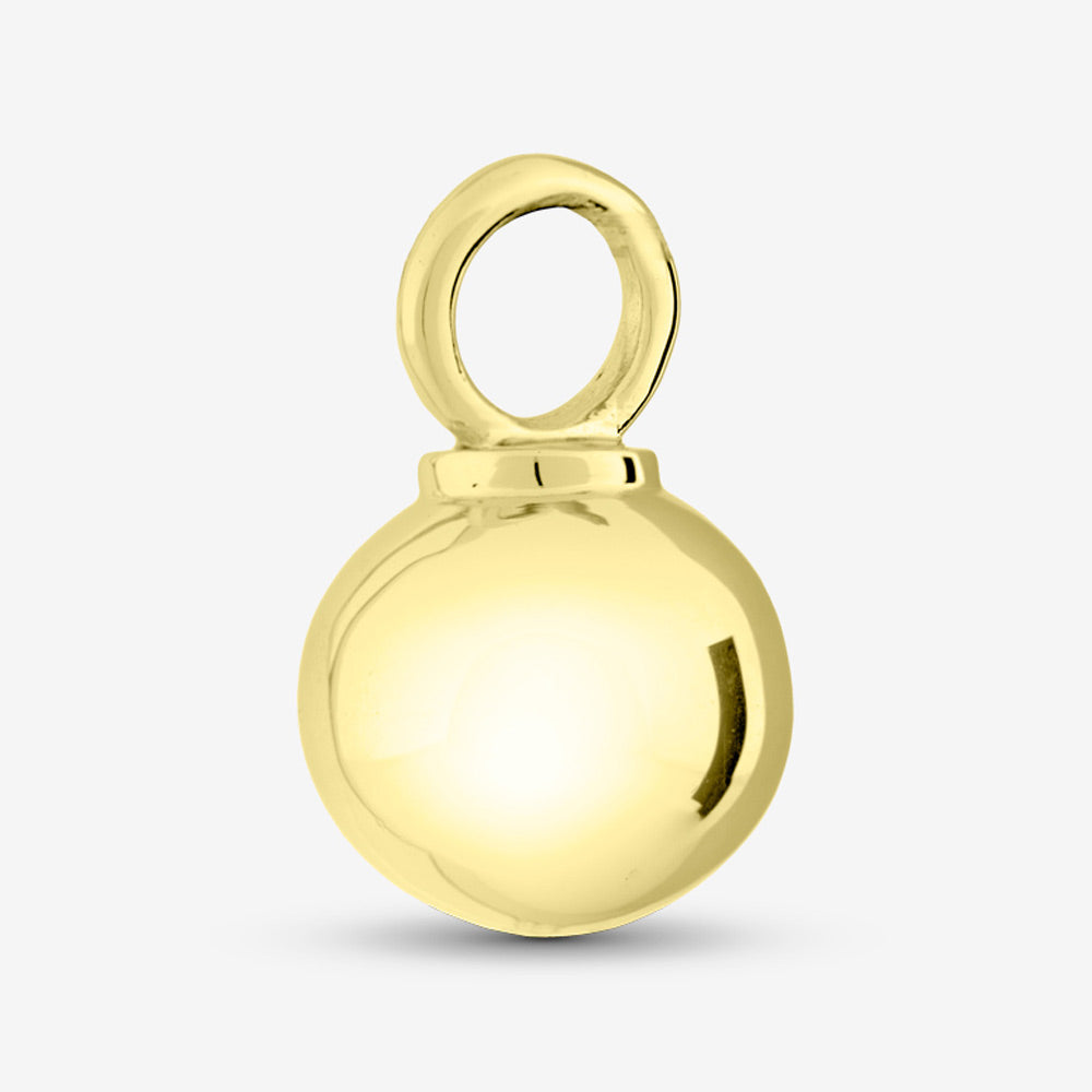 Self fill Ball Memorial Ashes Pendant in Gold