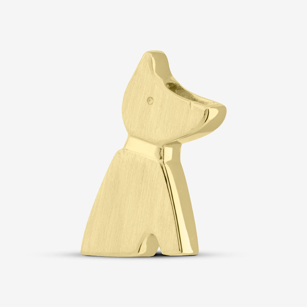 Self fill Dog Memorial Ashes Pendant in Gold