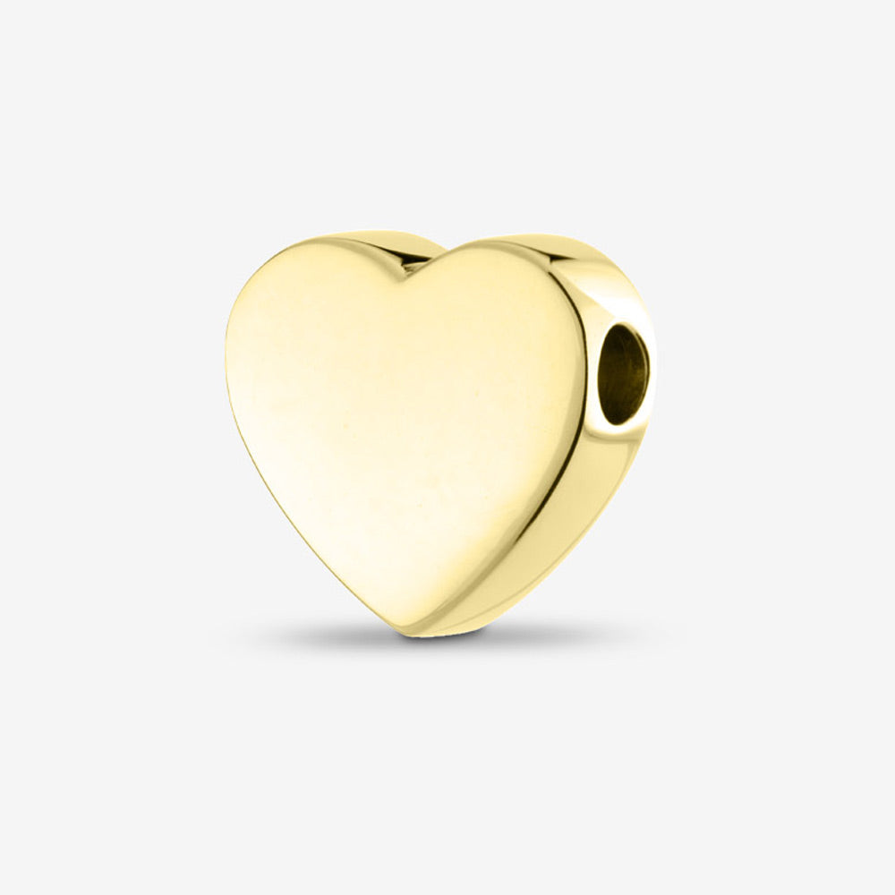 Self fill Heart Memorial Ashes Pendant in Gold