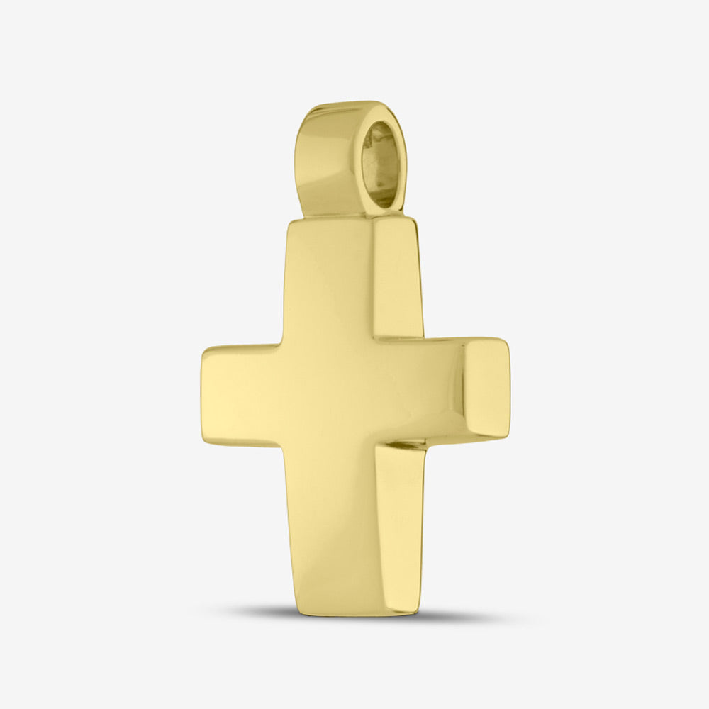 Self fill Remembrance Cross Memorial Ashes Pendant in Gold