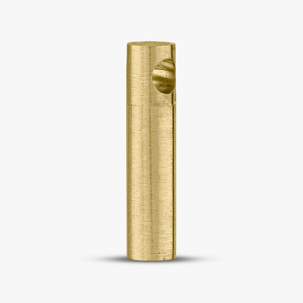 Self fill Tall Column Memorial Ashes Pendant in Gold