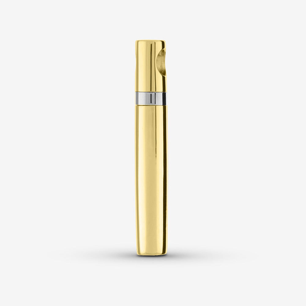 Self fill Traditional Cylinder Memorial Ashes Pendant in Gold